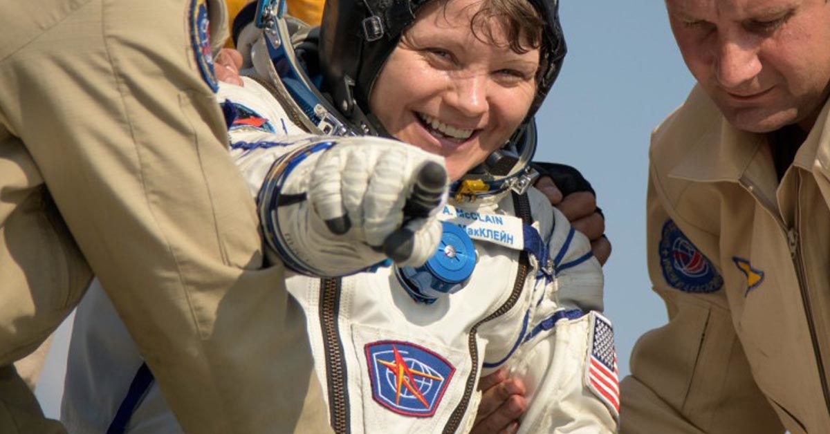 This soldier might be the first female on the moon