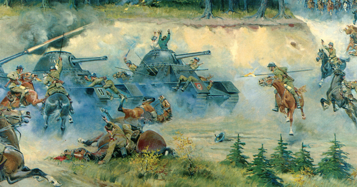 The infamous Polish cavalry charge against the Nazis actually worked