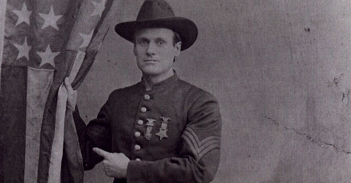 Why this Civil War vet marched across England with the US flag
