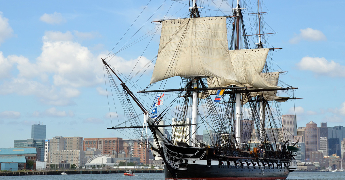 Watch the USS Constitution fire a cannon for the Marines birthday