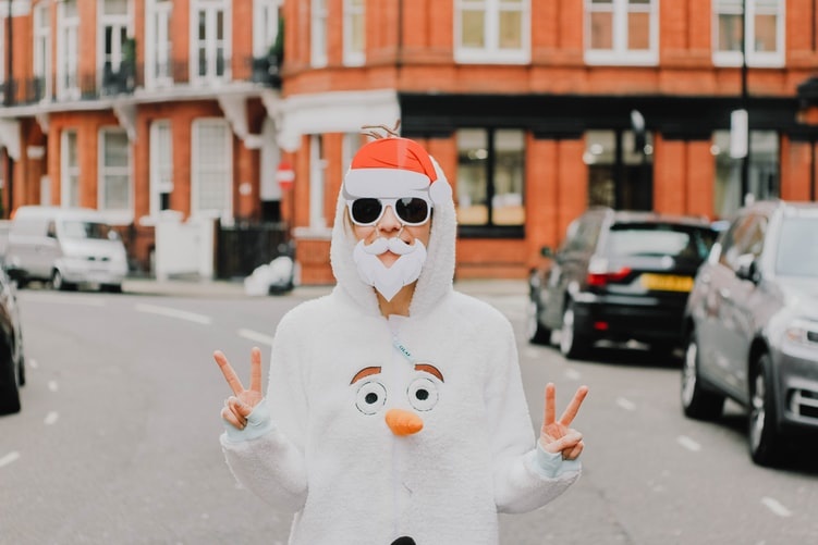 mental health christmas santa mask