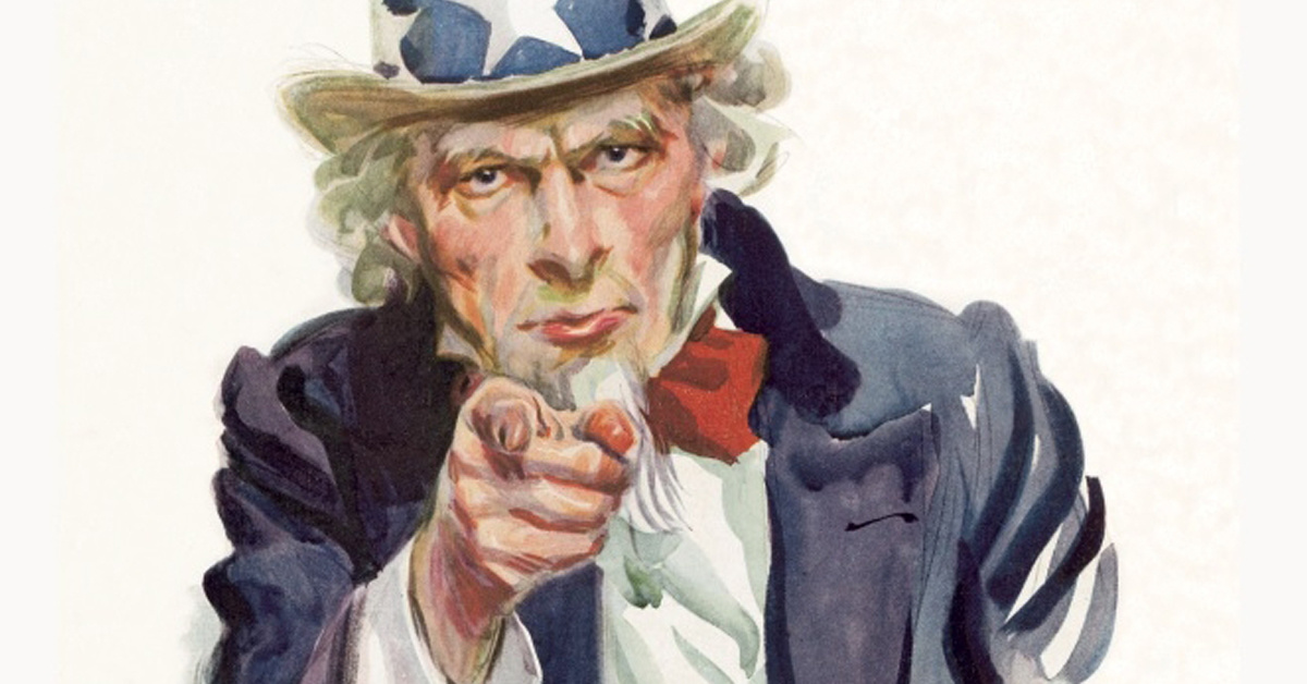 Uncle Sam is a real guy and his poster is a self-portrait