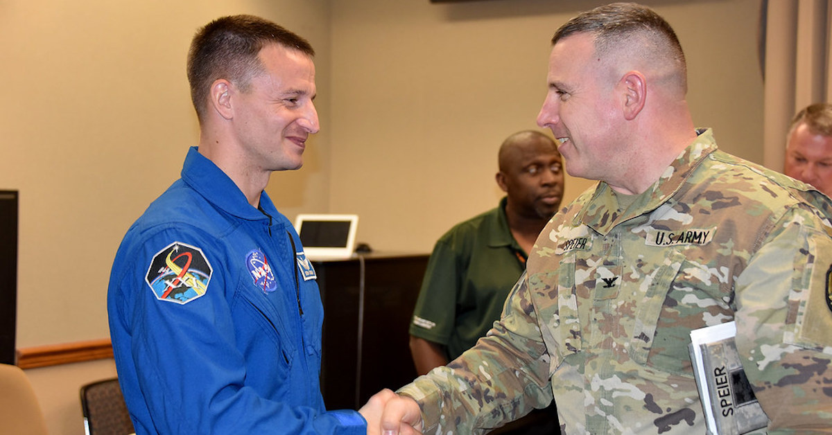 Here’s how you can watch an astronaut perform an enlistment ceremony from outer space tomorrow