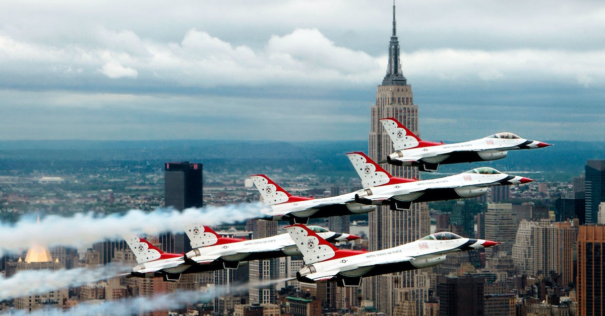 President Trump announces Operation America Strong:  Flyovers by the Thunderbirds and Blue Angels across the USA